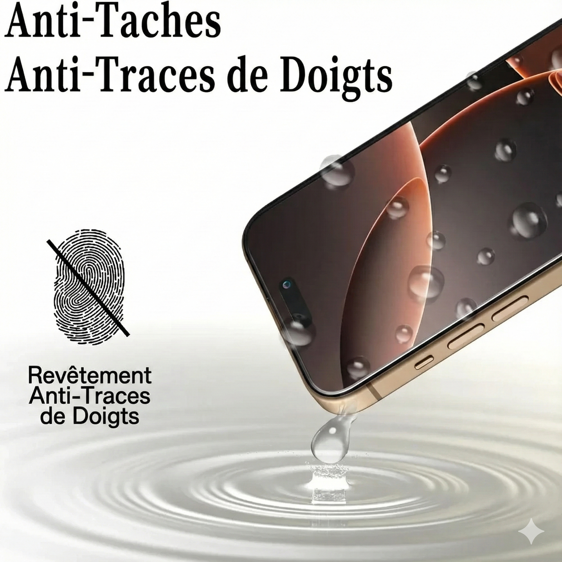 Verre Trempé iPhone - Protection 9H Anti-Choc & Rayures